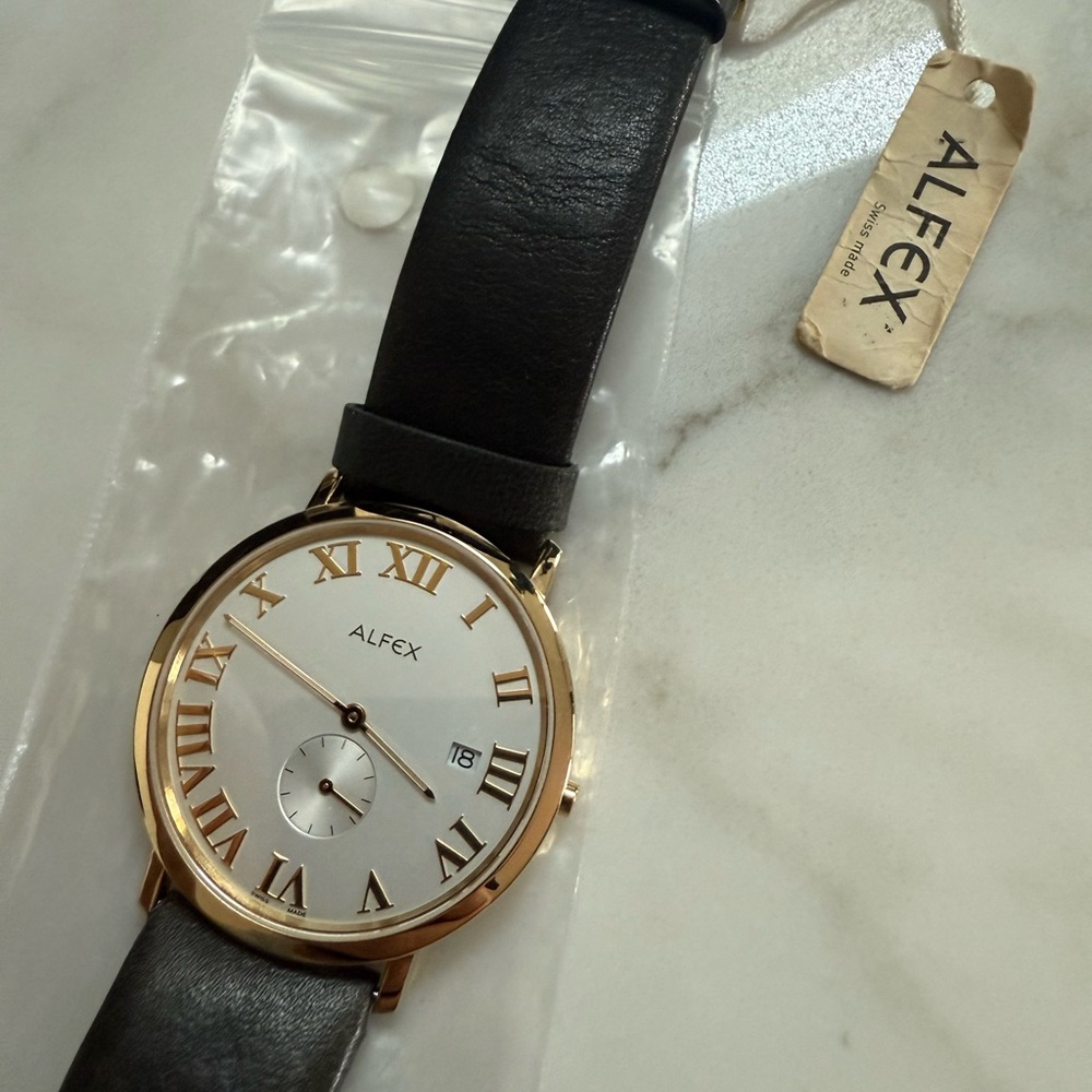 Alfex 14k plated watch